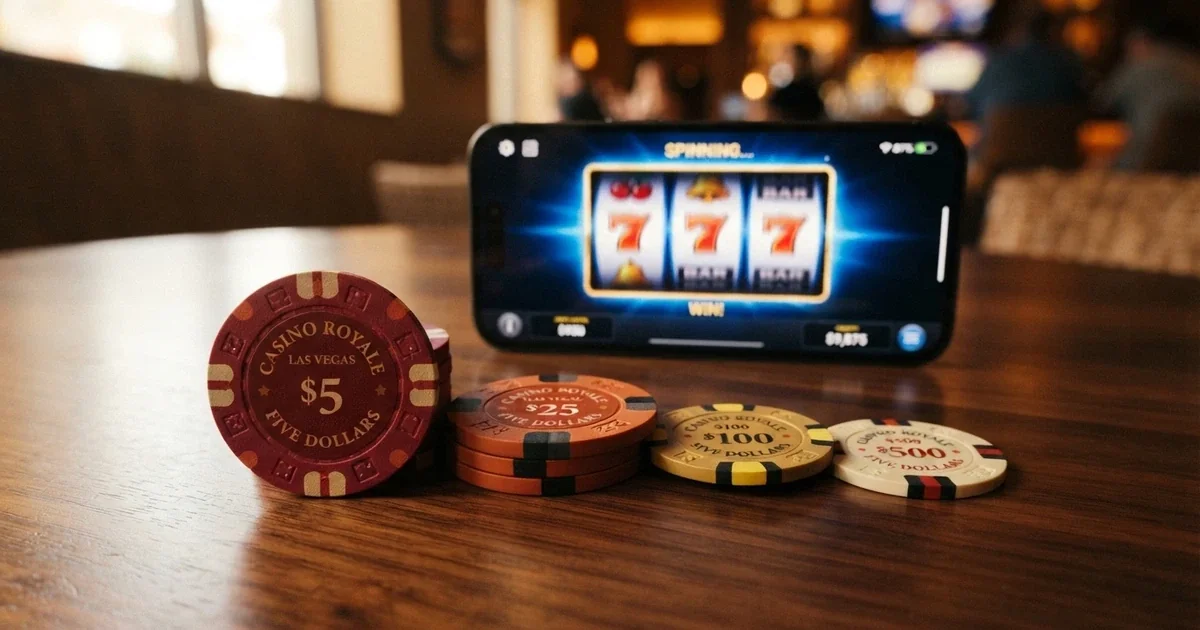 An illustration of a welcome bonus package split across deposit stages, with bonus funds and free spins labelled separately