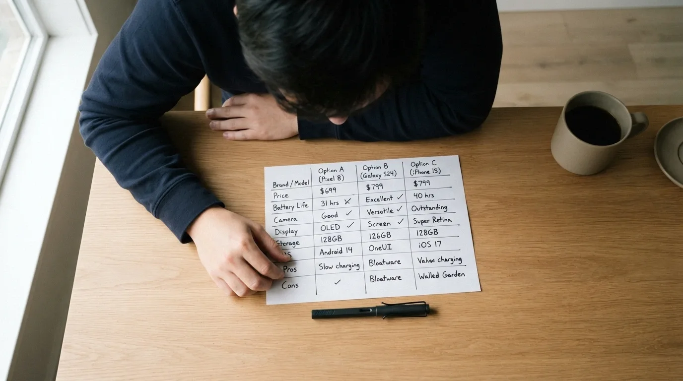 A grid-style visual comparing operator names against key criteria — licence type, bonus size and wagering multiplier — arranged as a clean, readable chart