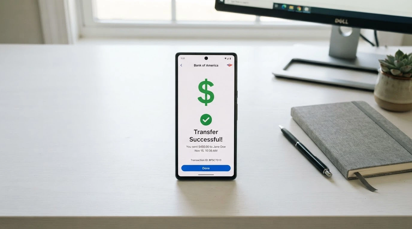 A banking app screen showing a PayID transfer to a casino, with the Osko instant-payment confirmation visible